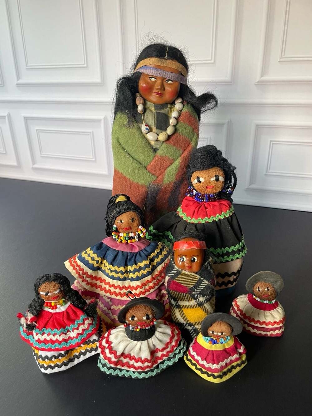 Collection of Vintage Skookum Native American Indian Style Dolls
